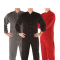 Alexander Del Rossa Men's Fleece Footed Pajama Set