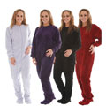 Women's Fleece Footed Pajama Set