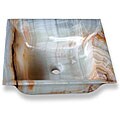 Baden Bath White Onyx Rectangle Vessel Sink