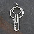 Sterling Silver 'Keys' Pendant (Thailand)