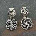 Sterling Silver Ornamented Earrings (Thailand)