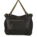 Prada Cervo Black Grained Leather Tote