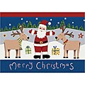 'Santa Deer' Nylon Rug (3'10 x 5'4)