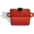 Paderno Orange Square Lidded Dutch Oven