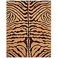 Hand-tufted Orange Wool Beatrice Rug (8' x 10')