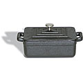Paderno Black Rectangular Lidded Dutch Oven