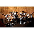 Stainless Steel 12-piece Capsule Sandwich Bottom Cookware Set