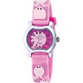 Activa Juniors Elephant Design Pink Rubber Watch