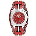 Activa Women's Black and White Stripe Watch