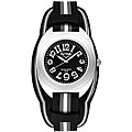 Activa Women's Grey and White Stripe Watch