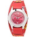 Activa Women's Flower Design Red Fabric Watch