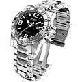 Invicta Men's Reserve Stainless Steel Black Dial Watch