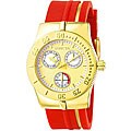 Invicta Women's Wildflower Red Rubber Strap Watch