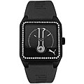 Puma Women's Star Dust Black Leatherette Strap Watch
