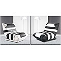 Noir Cosmo Contemporary Pouched-style Chair Bed