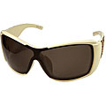 Christian Dior Stripes Women's Beige/ Brown Sunglasses