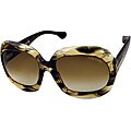 Tom Ford FT0083 'Bianca' Brown/ Yellow Plastic Sunglasses