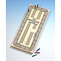 Solid Hardwood Three-track Club Cribbage Master Board