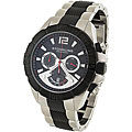 Stuhrling Original Men's Westport Black and Silver Sports Watch