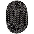 Indoor/ Outdoor Black Braided Lemonade Rug (1'8 x 2'6)