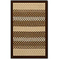 Arlington Rectangular Brown Flat Braid Virgin Wool Rug (2'3 x 4')