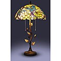 Tiffany-style Butterfly Vine Table Lamp