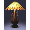 Tiffany-style Pleated Table Lamp