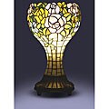 Tiffany-style Floral Pedestal Table Lamp