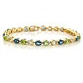 14k Yellow Gold Multi-gemstone Bracelet