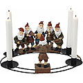 Santa Band Round Candleholder