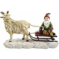Santa with Goat Statue