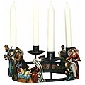Round Nativity Candleholder