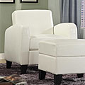 Noah White Club Chair