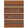 Hand-woven Laredo Wool Rug (2'6 x 8')