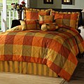 Royal Court Orange 7-piece Comforter Set