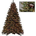 Faux Diamond Fir 9-foot Clear Bulb Pre-lit Christmas Tree