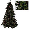 Deluxe Layered Faux Spruce 7.5-foot Pre-lit Christmas Tree