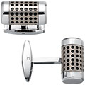 Colibri Abyss Stainless Steel and Titanium Men's Cuff Links