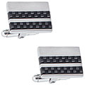 Colibri Performance Stainless Steel and Carbon Fiber Men's Cuff Links