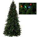 Faux Spruce 7.5-foot Pre-lit Multi-color LED Christmas Tree