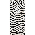 Hand-woven Ivory Wool Zebra Rug (2'3 x 8')
