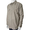 Outback Rider Men's Beige Plaid Western-style Shirt