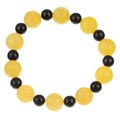 Dragon Yellow Jade and Black Jade Bracelet