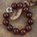 Sterling Silver Cognac Amber Bead Bracelet (Poland)