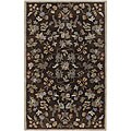 Hand-tufted Izmit Brown Wool Rug (4' x 6')