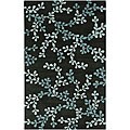 Hand-tufted Trailing Vines Wool Rug (2'6 x 8')