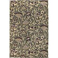 Hand-tufted Earthtone Flora Wool Rug (9' x 13')