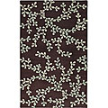 Hand-tufted Trailing Vines Brown Wool Rug (9' x 13')