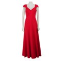 David Meister Women's Cap Sleeve Silk Gown