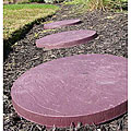 Simulated Stone 16-inch Round Outdoor Floor Tiles (Set of 6)